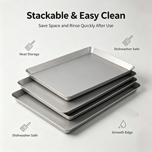 Commercial Aluminum Oven Tray Custom Size Baking Pan