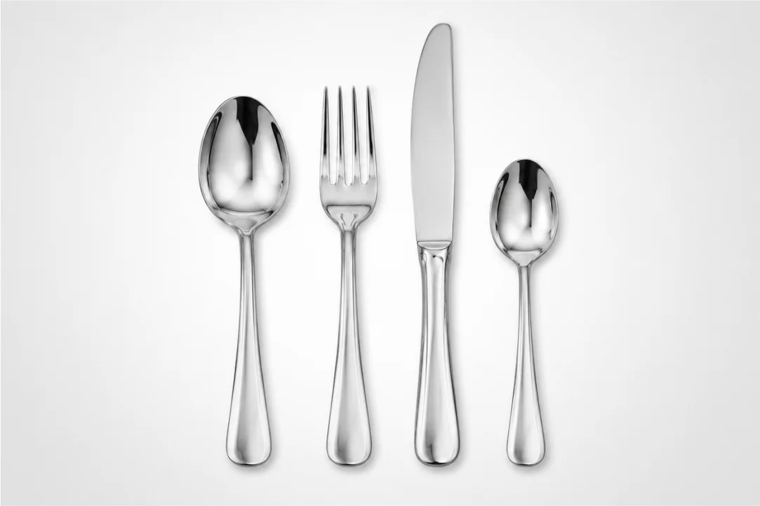 Traceable Stainless Steel Cutlery Sets — Micro Data Matrix Engraved Tableware